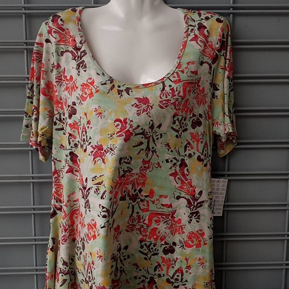 LLR Floral Printed Perfect T Top-#85313 - Picture 10 of 14